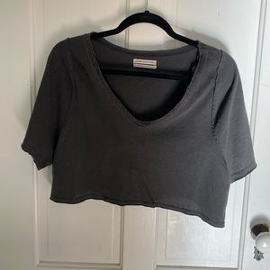 Urban Outfitters v-neck cropped t-shirt